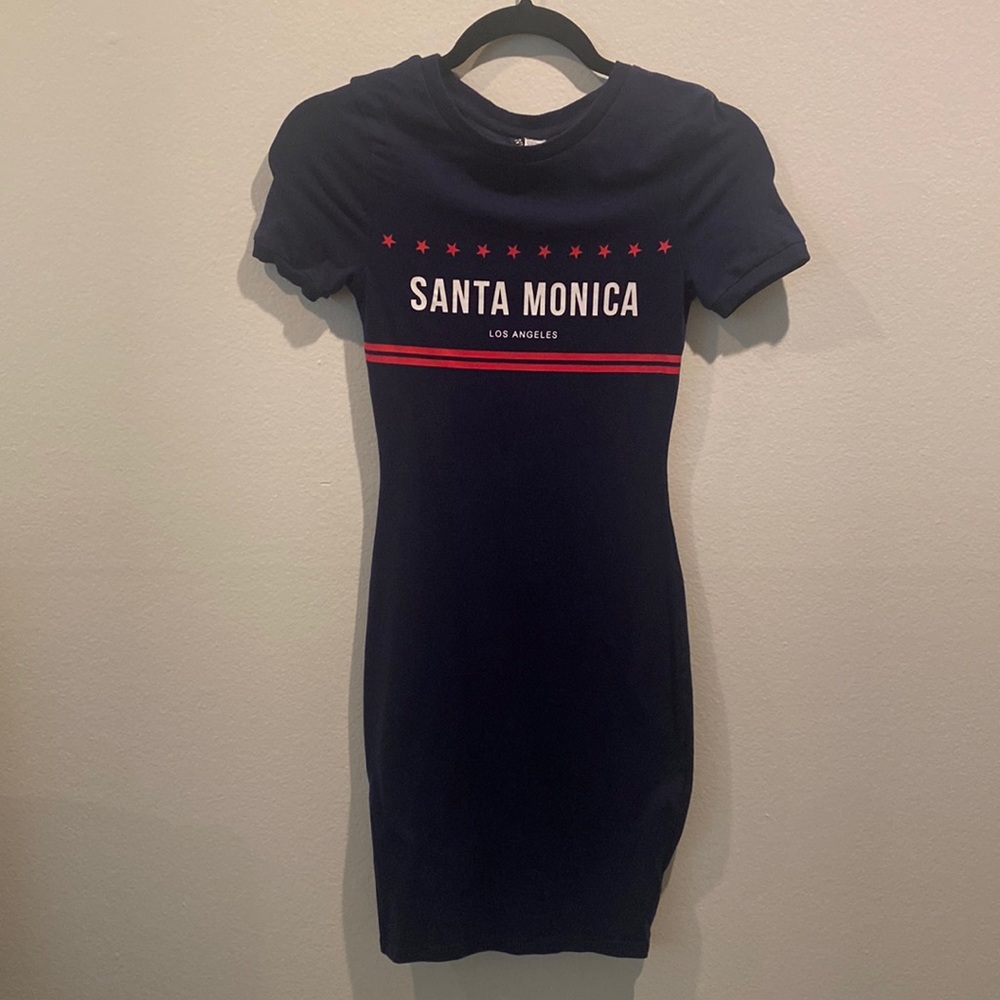 Fitted Navy Blue Mini Dress